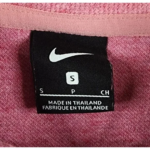 Nike Sweatshirt Womens Small Pink 1/4 Zip Therma Fit Athletic Casual Pullover - Picture 3 of 10